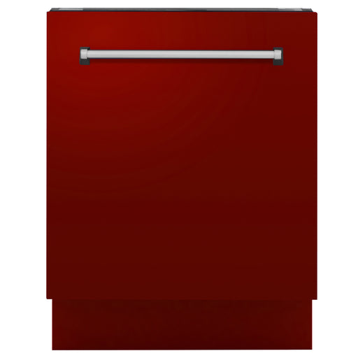 24" Dishwasher with Red Gloss panel, Stainless Tub, DWV-RG-24 - Farmhouse Kitchen and Bath