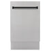 ZLINE Autograph 18" Dishwasher Stainless Door, Black DWVZ-304-18 - Farmhouse Kitchen and Bath