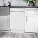 ZLINE 18" Dishwasher, White Matt panel, Stainless Tub, DWV-WM-18 - Farmhouse Kitchen and Bath