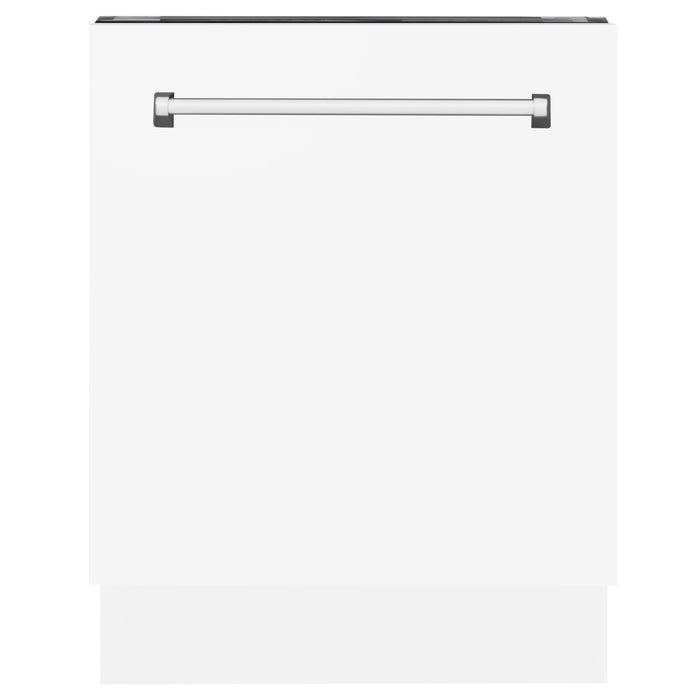 24" Dishwasher with White Matt panel, Stainless Tub, DWV-WM-24 - Farmhouse Kitchen and Bath