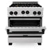 ZLINE 30" Autograph Gas Range Gas, DuraSnow, RGSZ-SN-30-MB - Farmhouse Kitchen and Bath