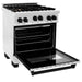 ZLINE 30" Autograph Gas Range Gas, DuraSnow, RGSZ-SN-30-MB - Farmhouse Kitchen and Bath