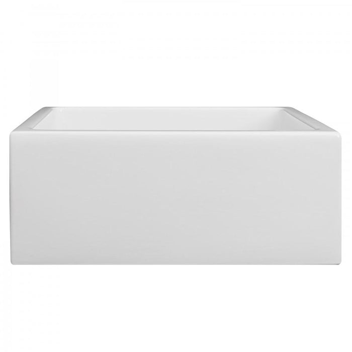 ZLINE 24" Farmhouse Reversible Fireclay Sink, White Gloss, FRC5120-WH-24 - Farmhouse Kitchen and Bath