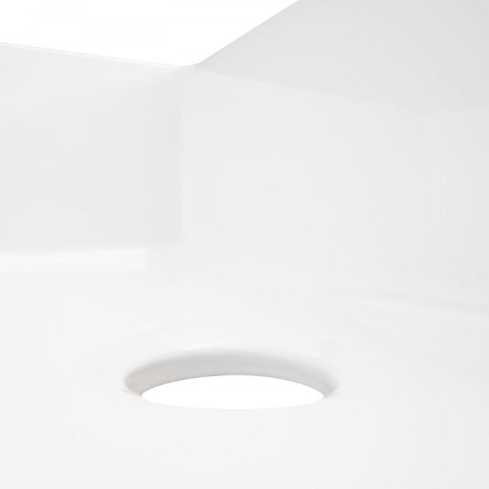 ZLINE 30" Dual Mount Fireclay Sink, White Gloss, FRC5124-WH-30 - Farmhouse Kitchen and Bath