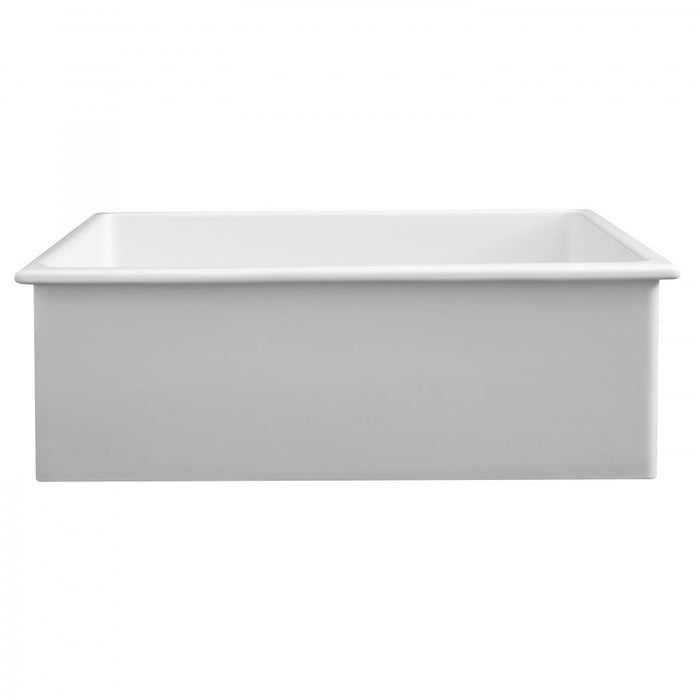 ZLINE 30" Dual Mount Fireclay Sink, White Gloss, FRC5124-WH-30 - Farmhouse Kitchen and Bath