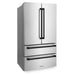 ZLINE 36" Autograph Edition 22.5 cu. ft Freestanding French Door Refrigerator with Ice Maker in Fingerprint Resistant Stainless Steel RFMZ-36-MB - Farmhouse Kitchen and Bath