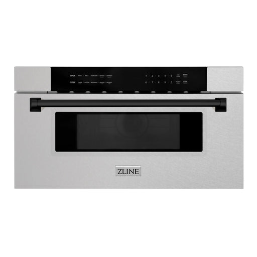 ZLINE Autograph Edition 30" 1.2 cu. ft. Built-In Microwave Drawer in Fingerprint Resistant Stainless Steel MWDZ-30-SS-MB - Farmhouse Kitchen and Bath