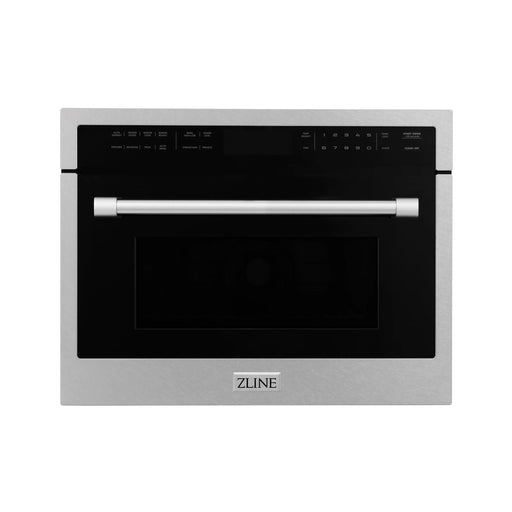 ZLINE 24" Built-in Convection Microwave Oven in DuraSnow® with Speed and Sensor Cooking MWO-24-SS - Farmhouse Kitchen and Bath