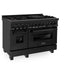 ZLINE 48" Range with Gas Stove and Gas Oven, Stainless Steel, RGB-48 - Farmhouse Kitchen and Bath