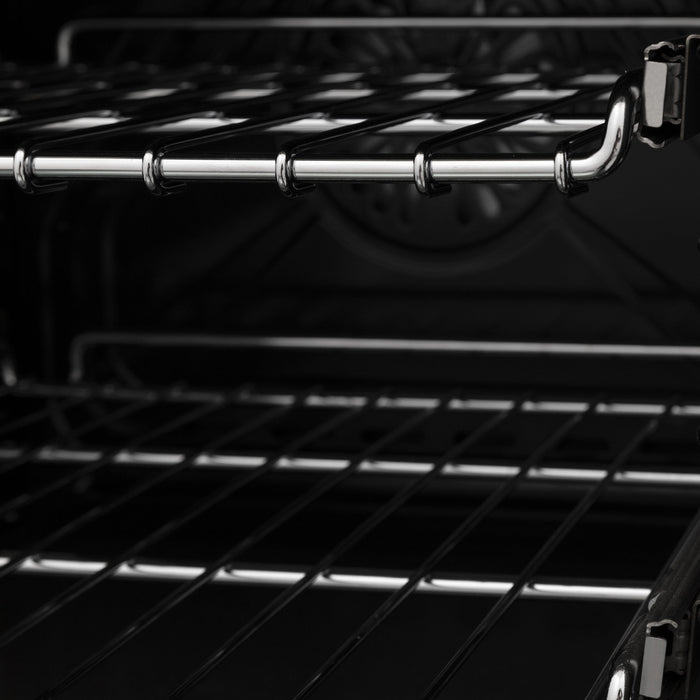 ZLINE 30" Autograph Gas Range, Black Stainless, Gold Accents, RGBZ-30-G - Farmhouse Kitchen and Bath