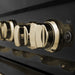 ZLINE 30" Autograph Gas Range, Black Stainless, Gold Accents, RGBZ-30-G - Farmhouse Kitchen and Bath