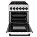 DISCONTINUED-ZLINE 24" Autograph Edition, Dual Fuel Range, White door RASZ-WM-24-MB - Farmhouse Kitchen and Bath