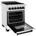 DISCONTINUED-ZLINE 24" Autograph Edition, Dual Fuel Range, White door RASZ-WM-24-MB - Farmhouse Kitchen and Bath