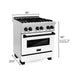 ZLINE 36" Autograph Edition, Gas Range, Gas Oven, RGZ-36-MB - Farmhouse Kitchen and Bath