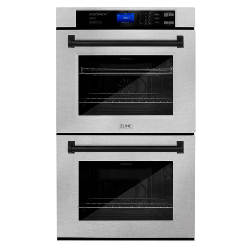 ZLINE 30" Autograph Edition Double Wall Oven with Self Clean and True Convection in Stainless Steel AWDZ-30-MB - Farmhouse Kitchen and Bath