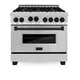 ZLINE 36" Autograph Edition, Gas Range, Gas Oven, RGZ-36-MB