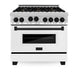 ZLINE 36" Autograph Edition, Range Gas Stove and Gas Oven, RGZ-WM-36-MB