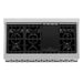 ZLINE 48" Gas on Gas Range in Stainless, Black Matt Doors, RG-BLM-48 - Farmhouse Kitchen and Bath