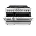 ZLINE 48" Range with Gas Stove and Gas Oven, Stainless Steel, RG-BR-48 - Farmhouse Kitchen and Bath