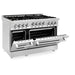 ZLINE 48" Range with Gas Stove and Gas Oven, Stainless Steel, RG-BR-48 - Farmhouse Kitchen and Bath
