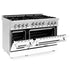 ZLINE 48" Gas on Gas Range in Stainless, White Matte Door, RG-WM-48 - Farmhouse Kitchen and Bath