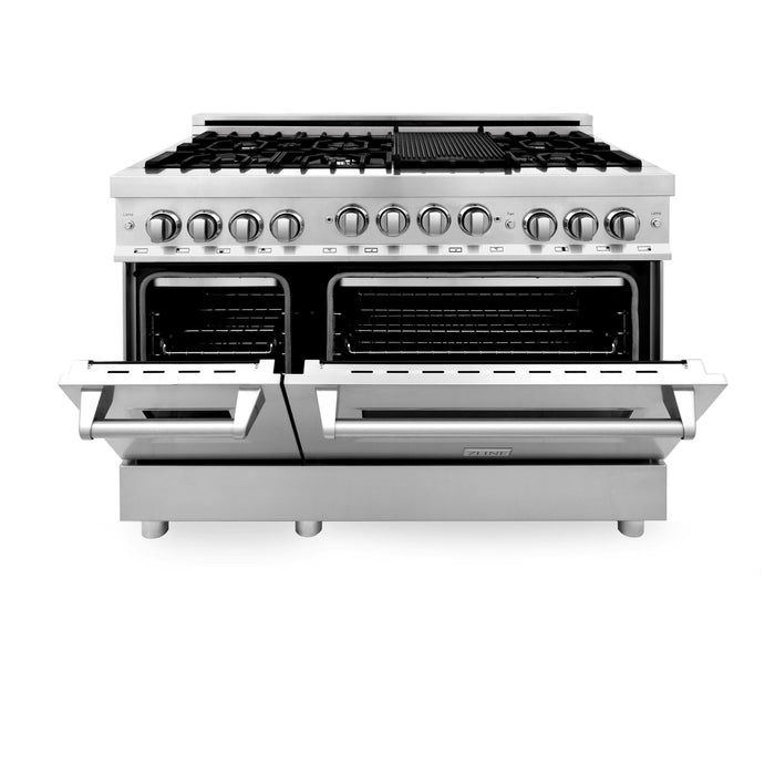 ZLINE 48" Range with Gas Stove and Gas Oven, Stainless Steel, RG48 - Farmhouse Kitchen and Bath