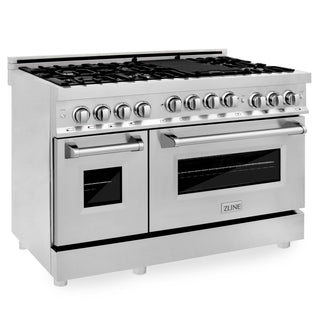 ZLINE 48" Range with Gas Stove and Gas Oven, Stainless Steel, RG48