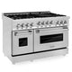 ZLINE 48" Range with Gas Stove and Gas Oven, Stainless Steel, RG48