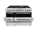 ZLINE 48" Gas On Gas Range In DuraSnow Stainless Steel, RGS-SN-BR-48 - Farmhouse Kitchen and Bath