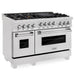 ZLINE 48" Gas On Gas Range In DuraSnow Stainless Steel, RGS-SN-BR-48 - Farmhouse Kitchen and Bath
