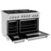 ZLINE 48" Gas On Gas Range In DuraSnow Stainless Steel, RGS-SN-BR-48 - Farmhouse Kitchen and Bath
