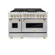 ZLINE 48" Autograph Edition Stainless Gas Range, RGZ-48