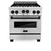 ZLINE 30" Autograph Edition, Gas Range, Gas Oven, RGZ-30-MB - Farmhouse Kitchen and Bath