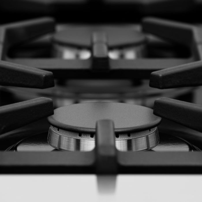 ZLINE 48" Gas on Gas Range in Stainless, Black Matt Doors, RG-BLM-48 - Farmhouse Kitchen and Bath