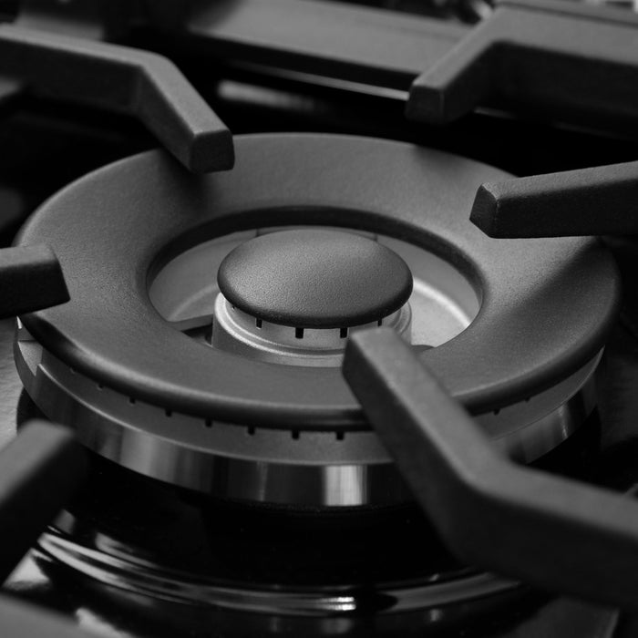 48" Gas on Gas Range in Stainless, Dura Snow Doors, RG-SN-48 - Farmhouse Kitchen and Bath