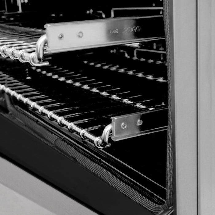 48" Gas on Gas Range in Stainless, Dura Snow Doors, RG-SN-48 - Farmhouse Kitchen and Bath