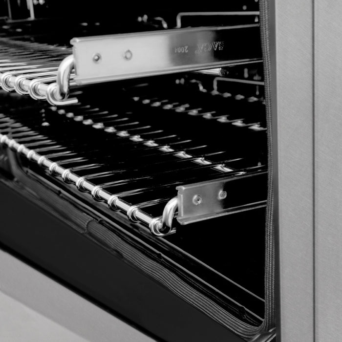 ZLINE 48" Gas On Gas Range In DuraSnow Stainless Steel, RGS-SN-BR-48 - Farmhouse Kitchen and Bath