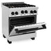 ZLINE 30" Autograph Edition, Gas Range, Gas Oven, RGZ-30-MB - Farmhouse Kitchen and Bath