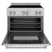 ZLINE 36" Induction Range in DuraSnow with a 4 Element Stove and Electric Oven RAINDS-SN-36 - Farmhouse Kitchen and Bath