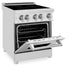 ZLINE 24" Induction Range with a 3 Element Stove and Electric Oven in Stainless Steel RAIND-24 - Farmhouse Kitchen and Bath