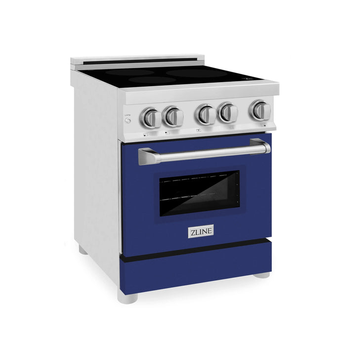 ZLINE 24" Induction Range with a 3 Element Stove and Electric Oven in Stainless Steel RAIND-BG-24 - Farmhouse Kitchen and Bath