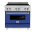 ZLINE 36" Induction Range in DuraSnow with a 4 Element Stove and Electric Oven RAINDS-BM-36 - Farmhouse Kitchen and Bath