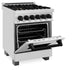 DISCONTINUED-ZLINE 24" Autograph Dual Fuel Range, Stainless, Black accents, RAZ-24-MB - Farmhouse Kitchen and Bath