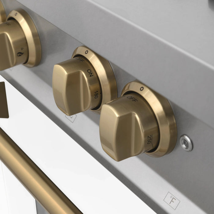 ZLINE 36" Autograph Edition, Range Gas Stove and Gas Oven, RGZ-WM-36-CB - Farmhouse Kitchen and Bath