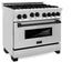 ZLINE 36" Autograph Edition, Gas Range, Gas Oven, RGZ-36-MB - Farmhouse Kitchen and Bath