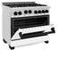 ZLINE 36" Autograph Edition, Range Gas Stove and Gas Oven, RGZ-WM-36-MB - Farmhouse Kitchen and Bath