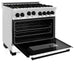 ZLINE 36" Autograph Edition, Range Gas Stove and Gas Oven, RGZ-WM-36-MB - Farmhouse Kitchen and Bath