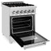 DISCONTINUED-ZLINE 24" Dual Fuel Range, Stainless Steel, Brass Burners, RA-BR-24 - Farmhouse Kitchen and Bath