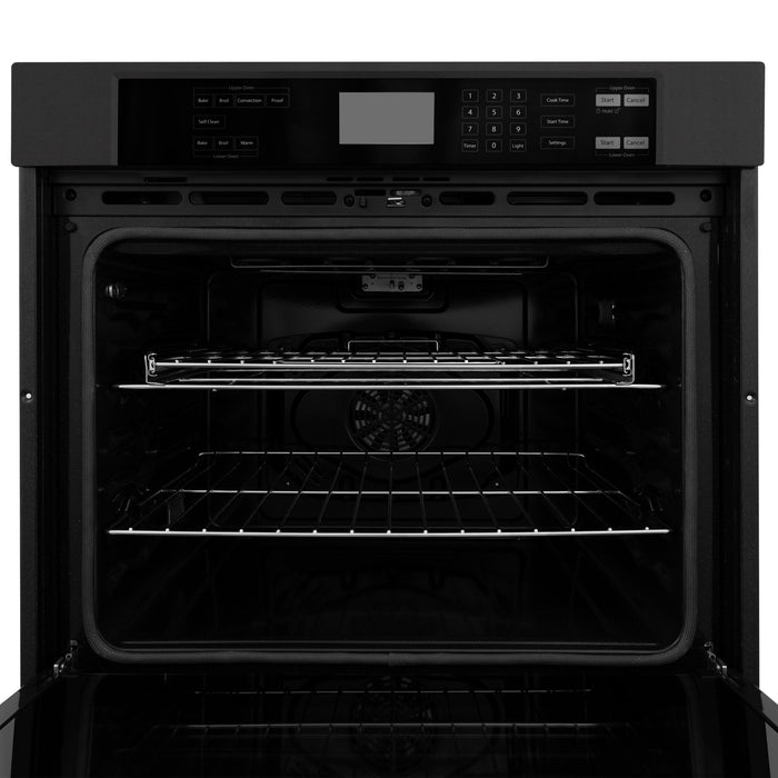 ZLINE 30" Professional Double Wall Oven, Black Stainless, AWD-30-BS - Farmhouse Kitchen and Bath