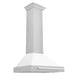 ZLINE 30" Stainless Steel Range Hood with White Matte Shell and Stainless Steel Handle  KB4STX-WM-30 - Farmhouse Kitchen and Bath